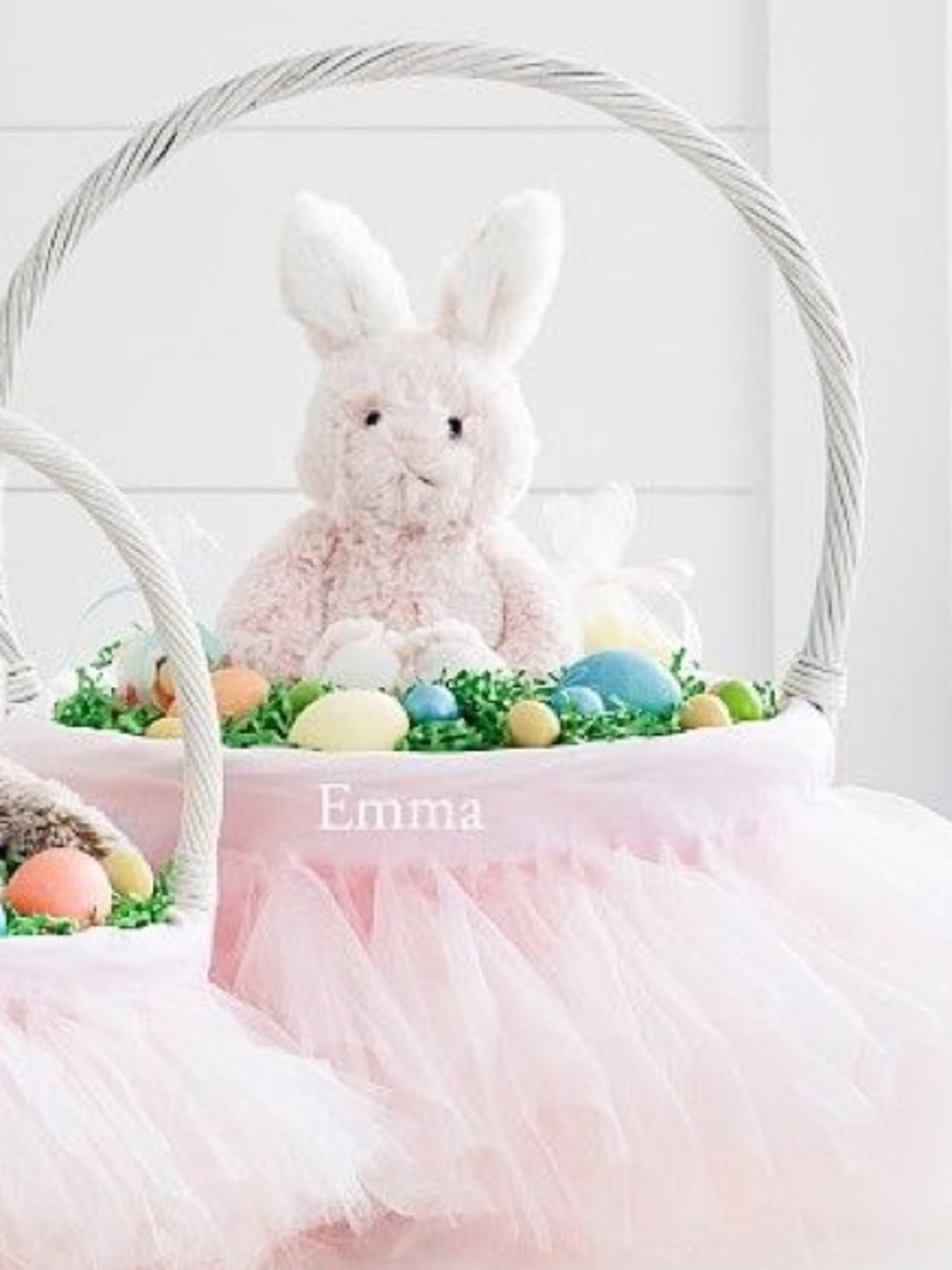 Pottery Barn Kids Pink Tulle Tutu Basket Liner for Kids NWT